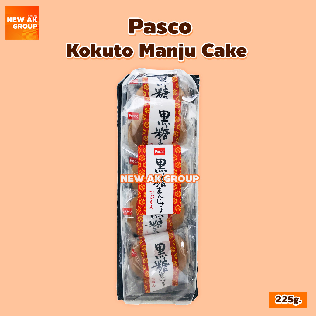 โคคุโตะ มันจู เค้ก (เค้กมันจูสอดไส้ถั่วแดง) (ตรา พาสโก) ขนาด 225 กรัม